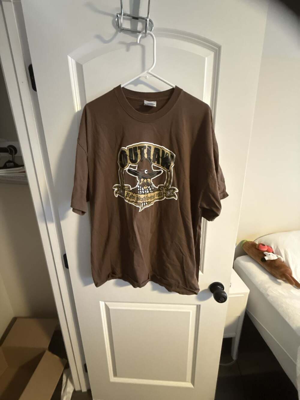 Port and Company Outlaw Band T-Shirt Size 2XL Brown Fall Tour 2013